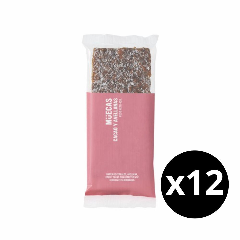 MUECAS (Cacao y Avellanas)(45gr) (x16)