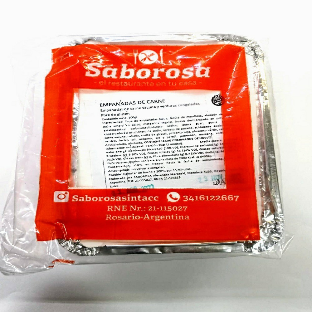 EMPANADA DE CARNE (Saborosa) (x3)