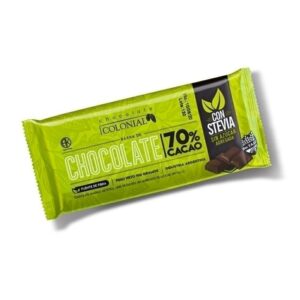 COLONIAL (CHOCO 70% CACAO C/STEVIA) (100gr)