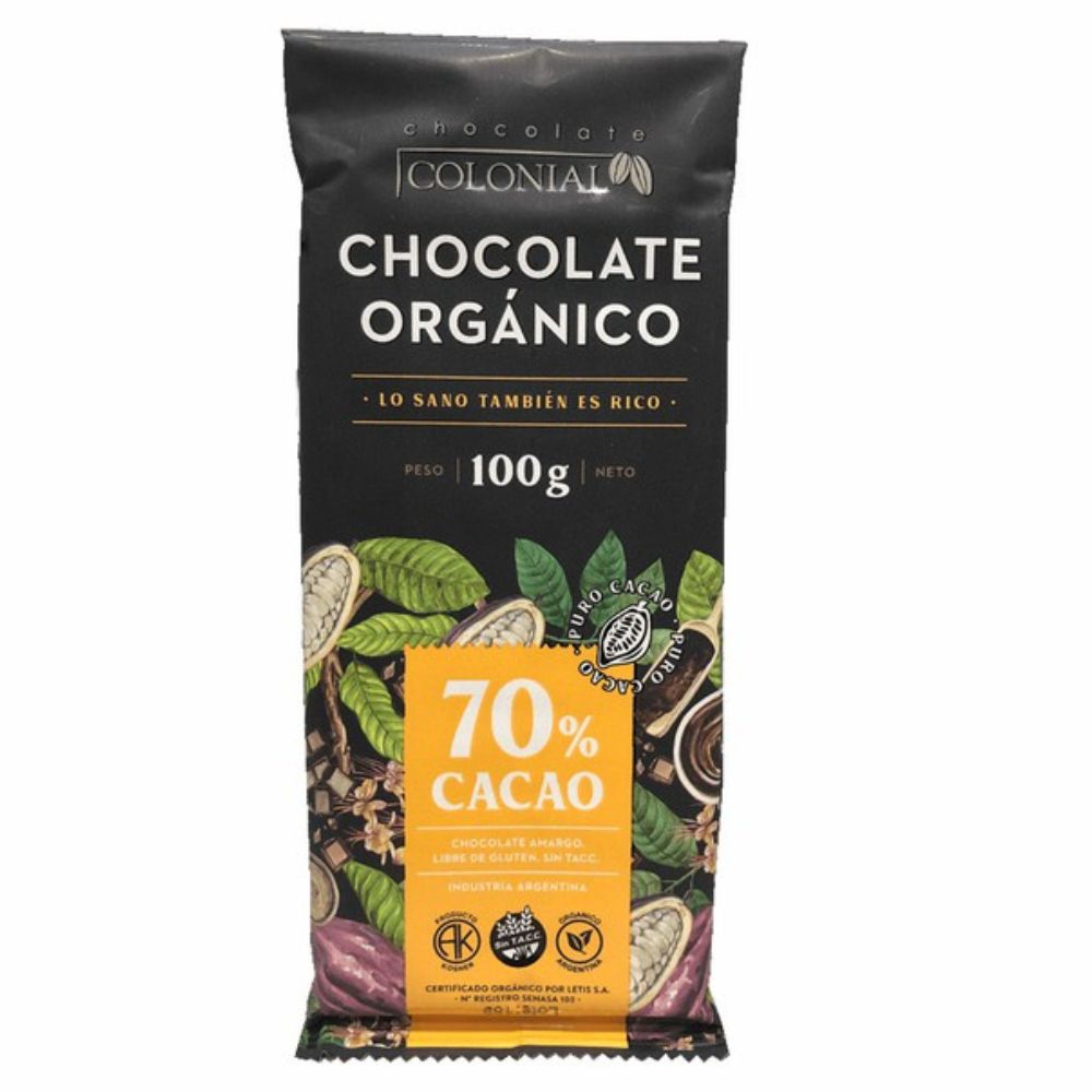COLONIAL (CHOCO 70% CACAO) (100gr)