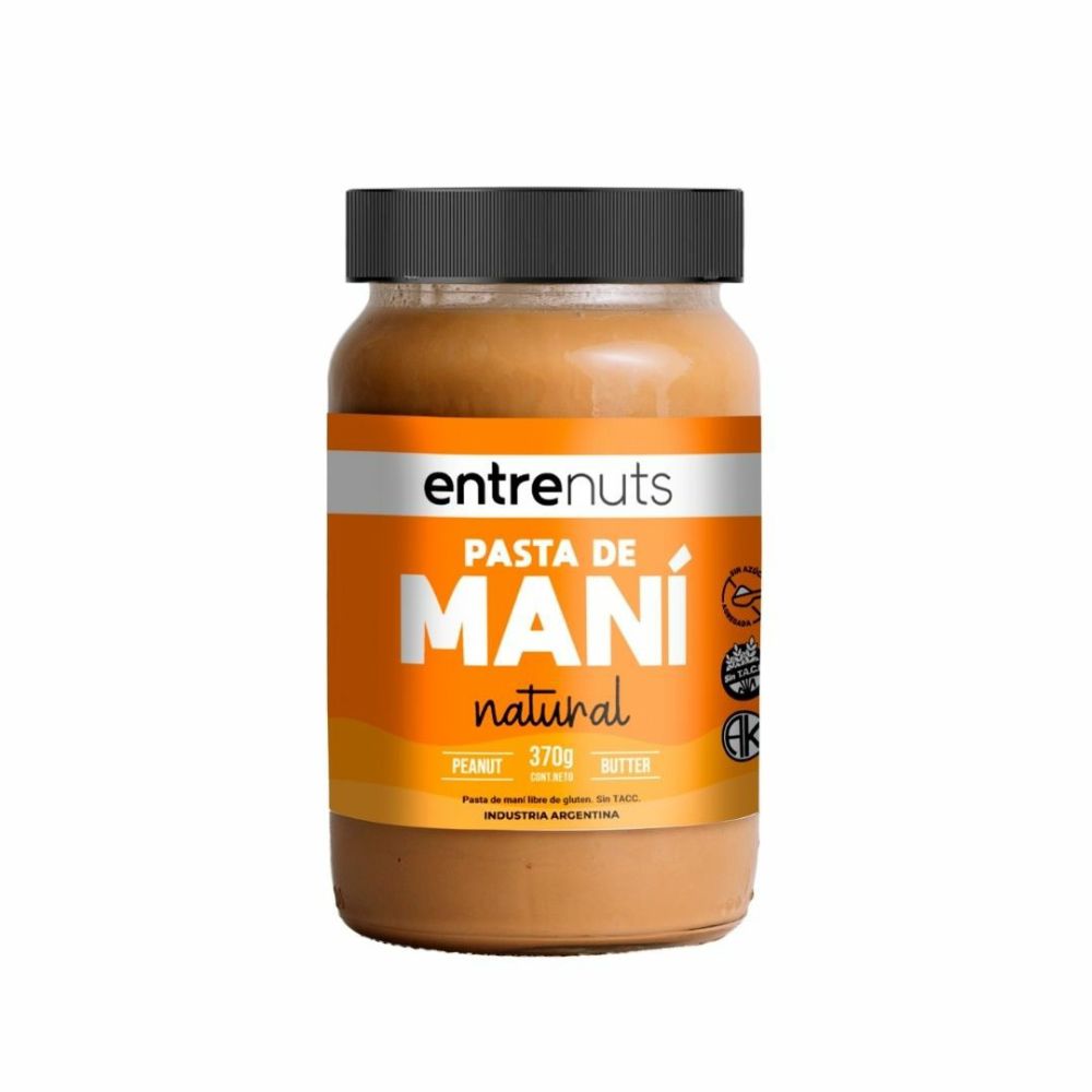 PASTA MANI NATURAL (EntreNuts)(370gr)