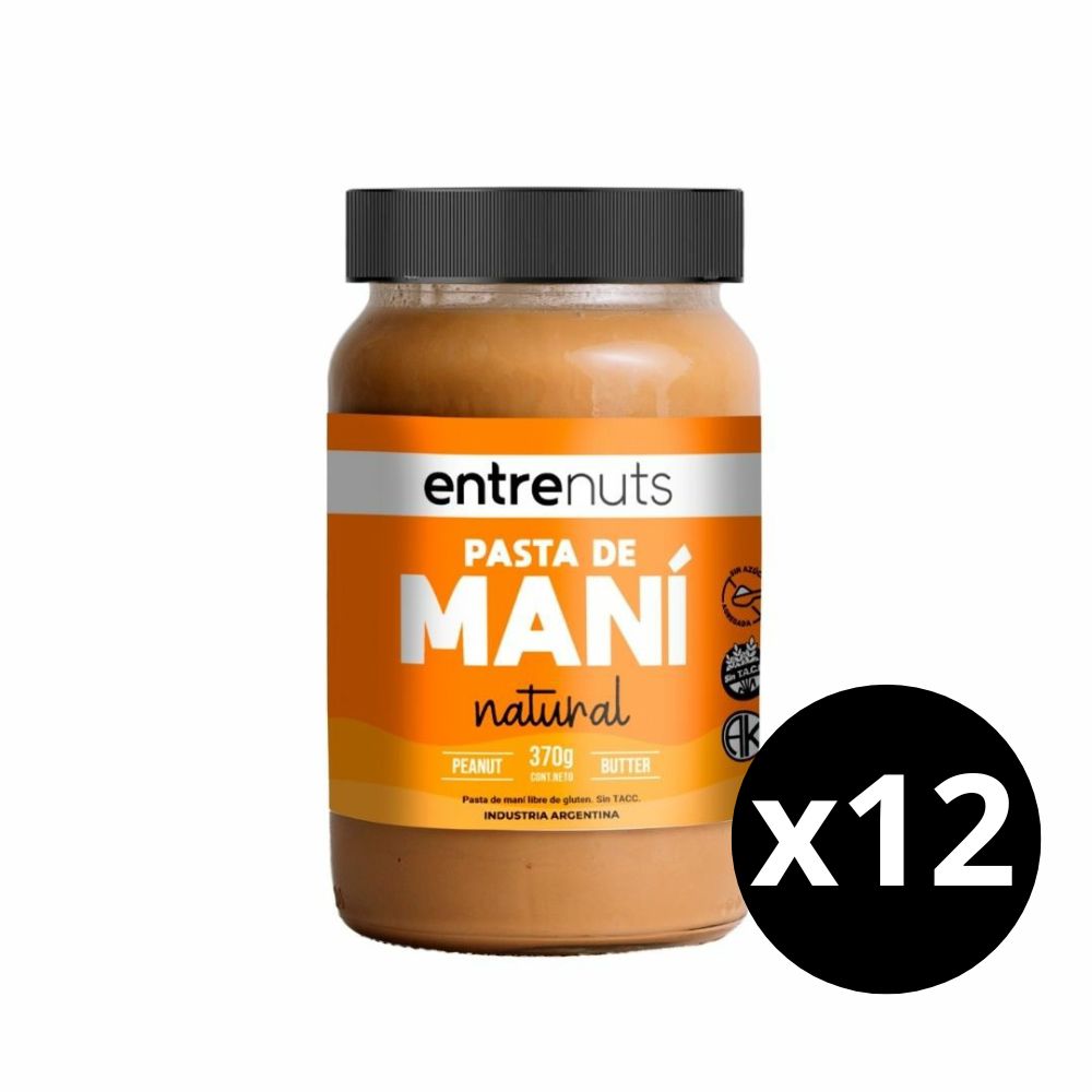 PASTA MANI NATURAL (EntreNuts) (x12)
