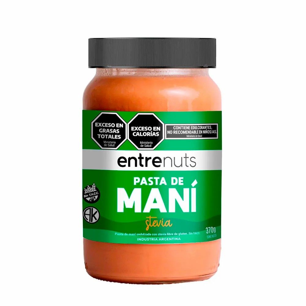 PASTA MANI C/STEVIA (EntreNuts) (370gr)