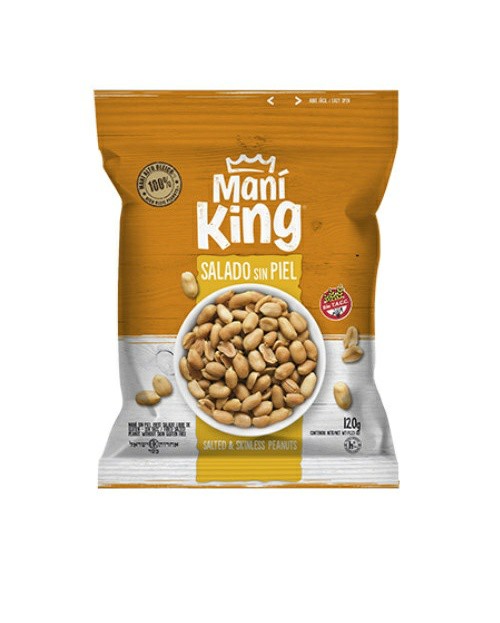 MANI SALADO (SIN PIEL)(Mani King) (100gr)