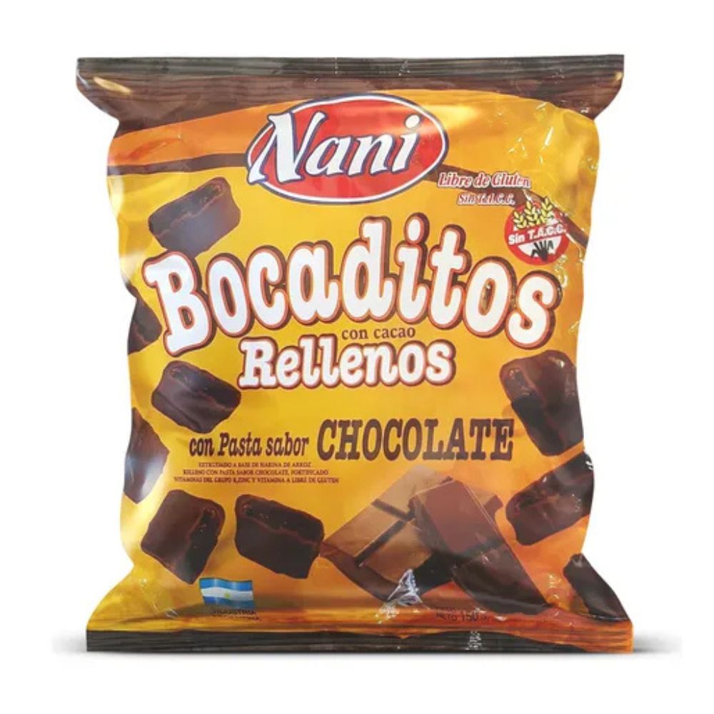BOCADITOS RELLENOS (CHOCO)(Nani)(150gr) (x1)