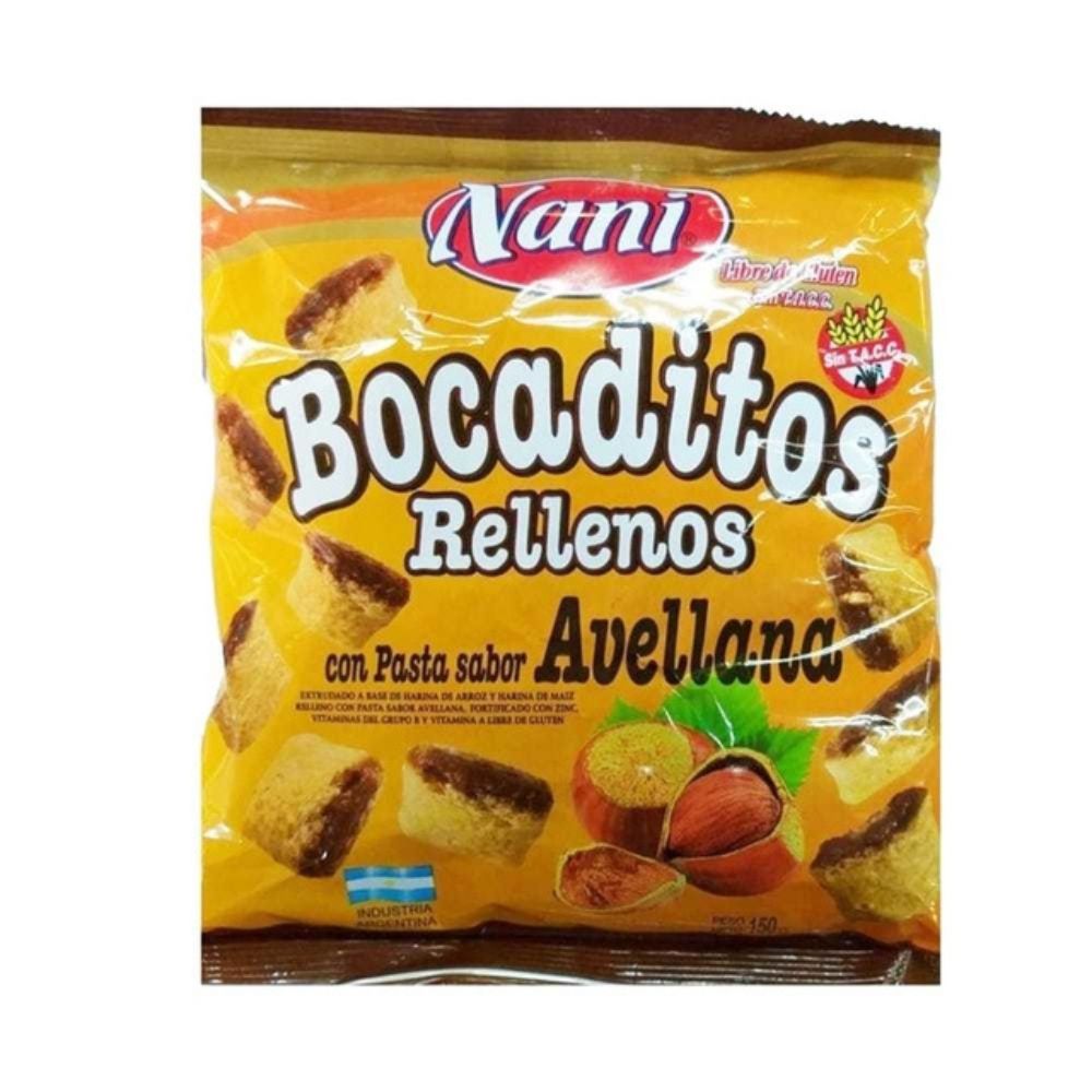 BOCADITOS RELLENOS (AVELLANA)(Nani)(150gr) (x1)