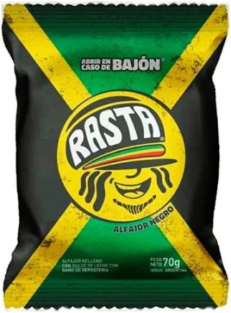 ALFAJOR NEGRO (Rasta) (x6)
