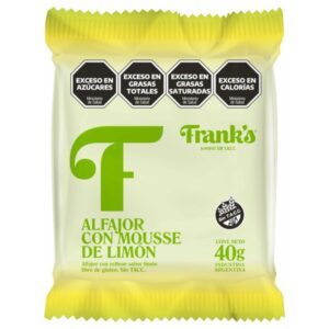 ALFAJOR C/MOUSSE LIMON (Franks) (x1)
