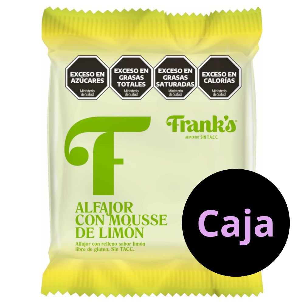 ALFAJOR C/MOUSSE LIMON (Franks) (x12)