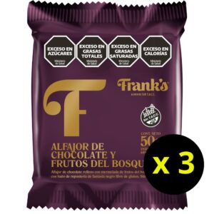 ALFAJOR CHOCO Y FR.DEL BOSQUE (Franks) (x3)