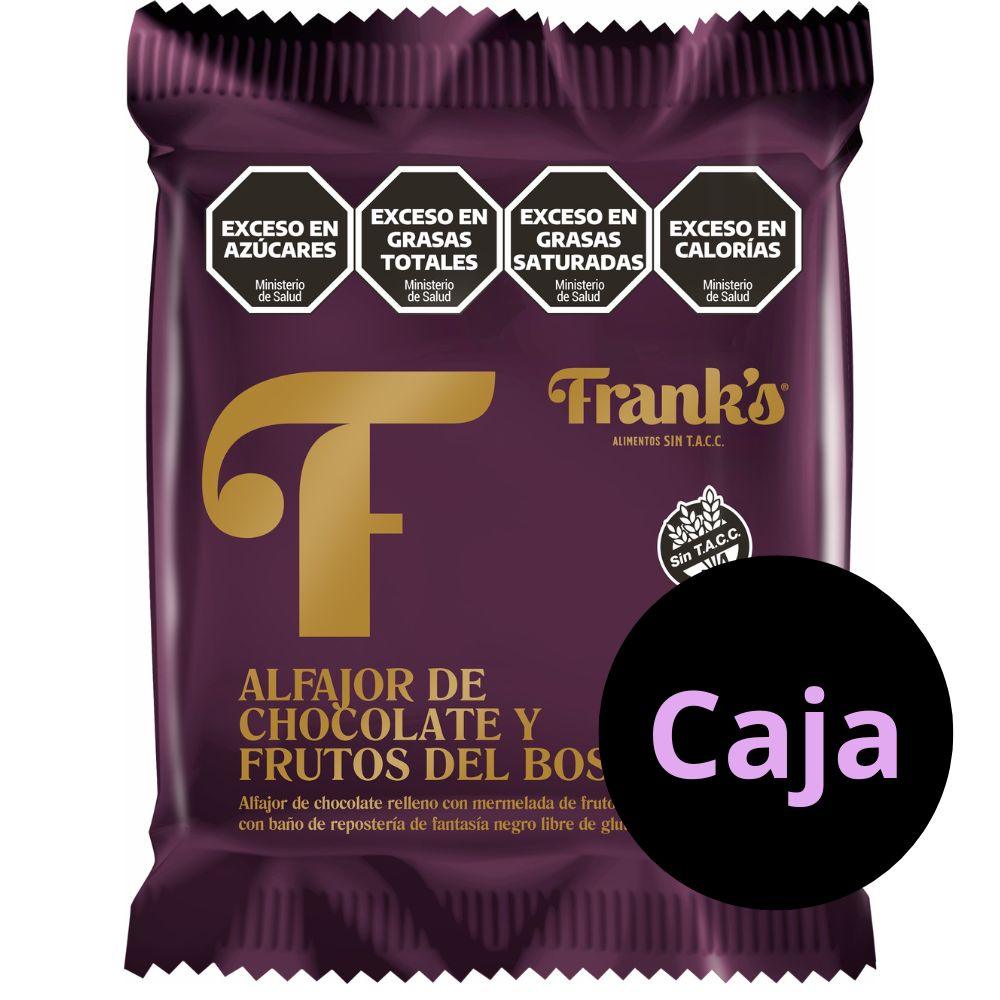 ALFAJOR CHOCO Y FR.DEL BOSQUE (Franks) (x8)