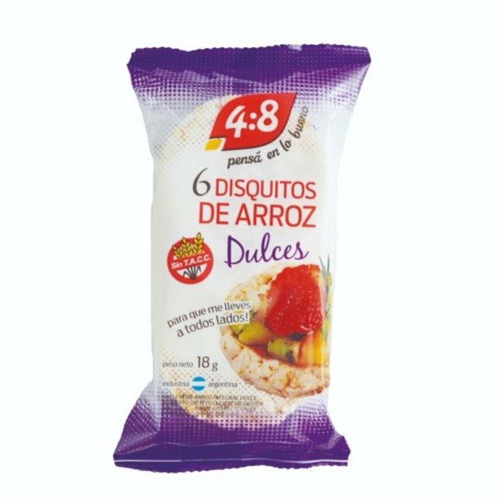 DISQUITOS DE ARROZ DULCES (4:8) (18gr)