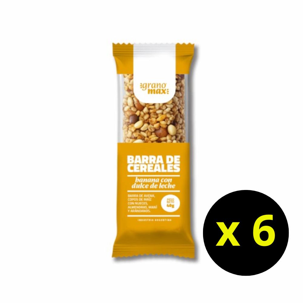GRANOMAX (DULCE de LECHE) (x6)