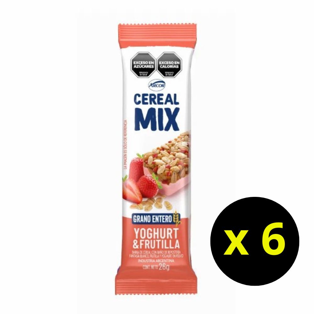 ARCOR (CEREAL MIX YOGUR - FRUTILLA)(LIGHT) (x6)