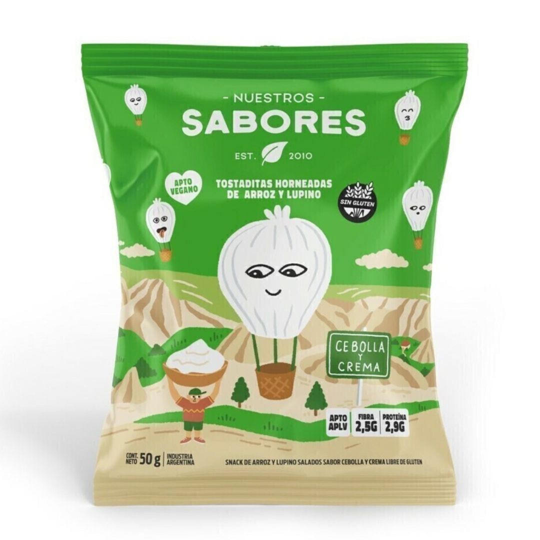 TOSTADITA CEBOLLA y CREMA (Nuestros Sabores) (50gr)