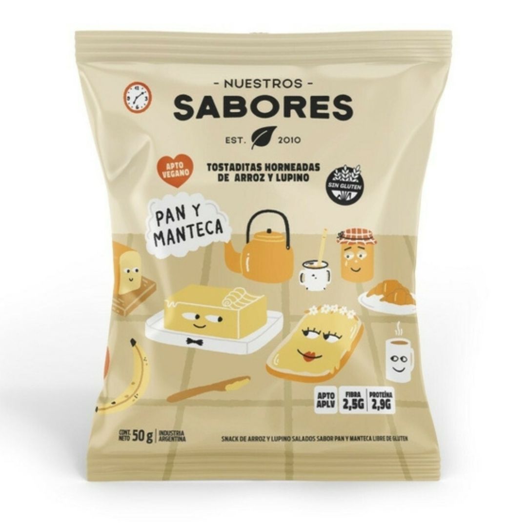 TOSTADITA PAN y MANTECA (Nuestros Sabores) (50gr)