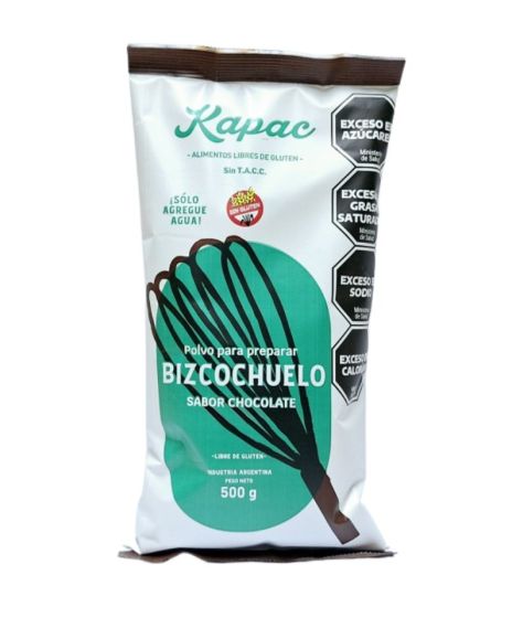 POLVO BISCOCHUELO CHOCOLATE (Kapac) (500gr)