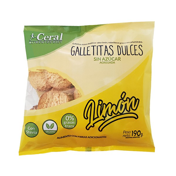 GALL. VEGANAS DE LIMON (S/Azucar agreg)(Ceral) (180gr)