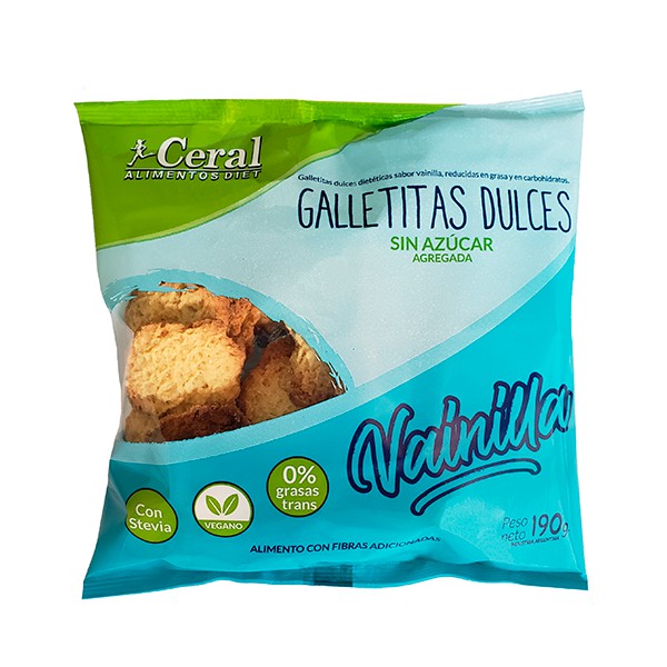 GALL. VEGANAS DE VAINILLA (S/Azucar agreg)(Ceral) (180gr)